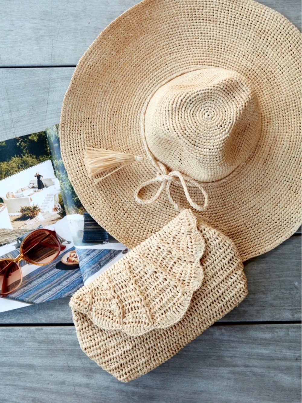 Mar Y Sol Marcella Clutch in Natural